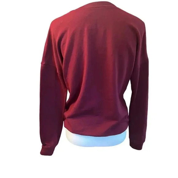 Cold crush sweatshirt night stars long sleeve maroon small - Picture 3 of 4